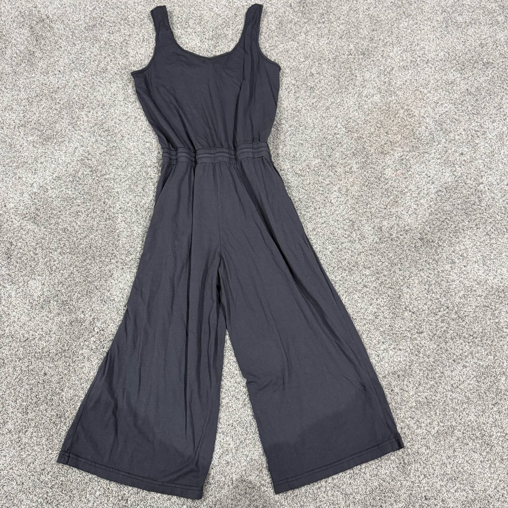 Michael Stars Grey Nicolette Wide Leg Sleeveless Jumpsuit Casual Lounge Women M - Picture 11 of 13